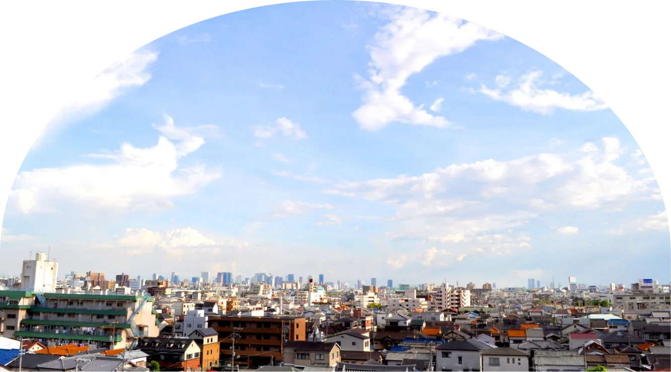 大阪府豊中市の街並み